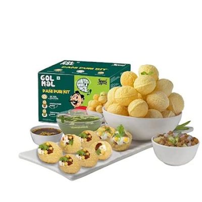  Pani Puri: Uma explosão de sabores vibrantes em um pequeno bolinho frito!