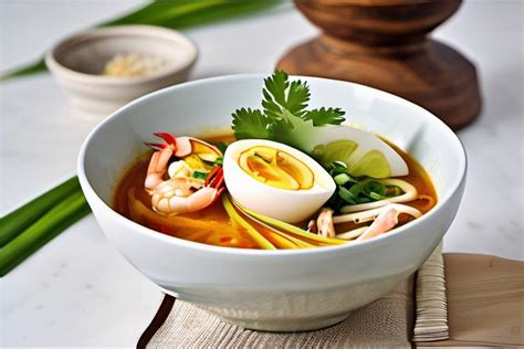  Laksa Johor: Uma Sinfonia de Sabores Picantes e Cremosos em um Caldo Reconfortante!